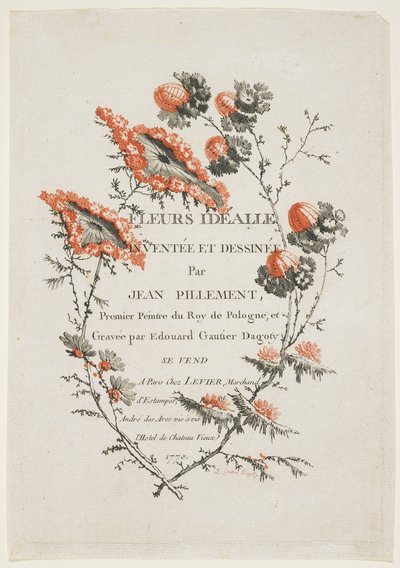 Titelblatt, 1770 von Jean Baptiste Pillement